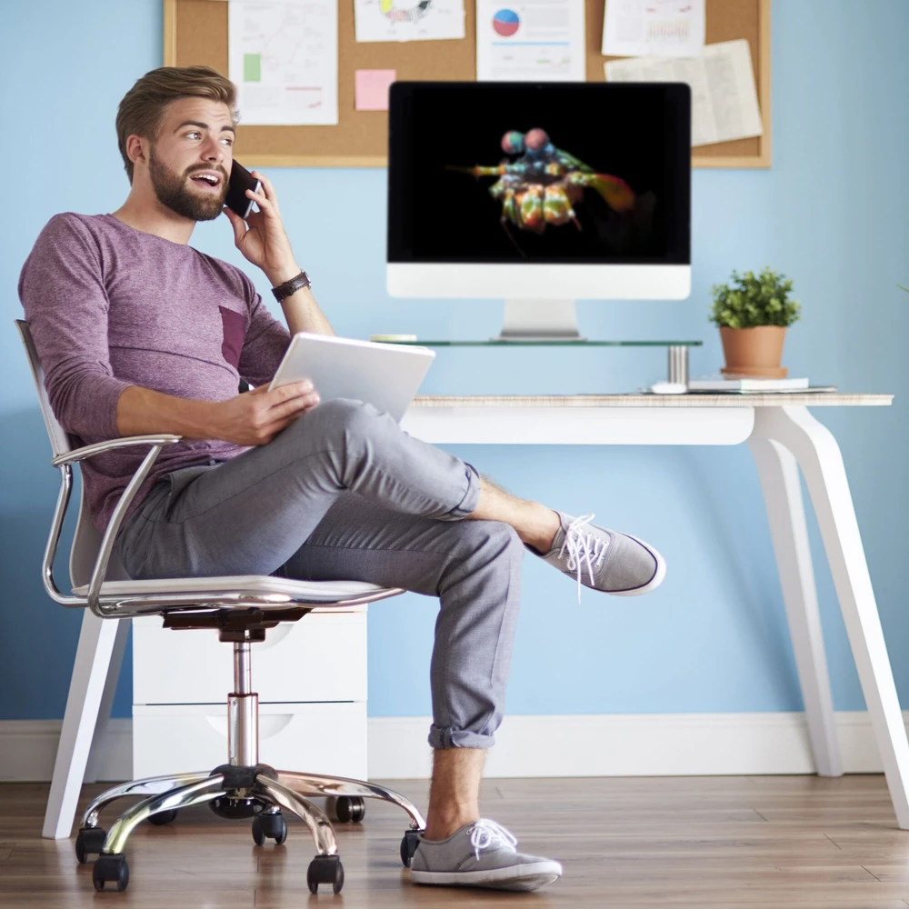 Relaxdays Stiklinis ekrano laikiklis