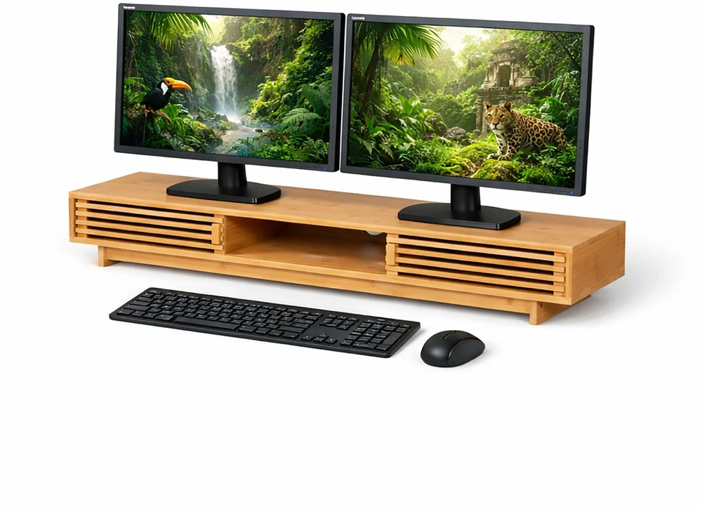 Relaxdays Monitoriaus stovas, 3 skyriai