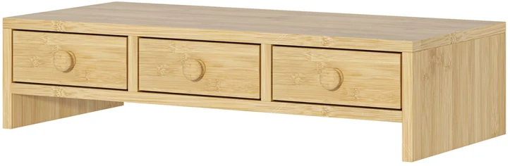 Relaxdays Monitoriaus stovėtojas, 3 stalčiai