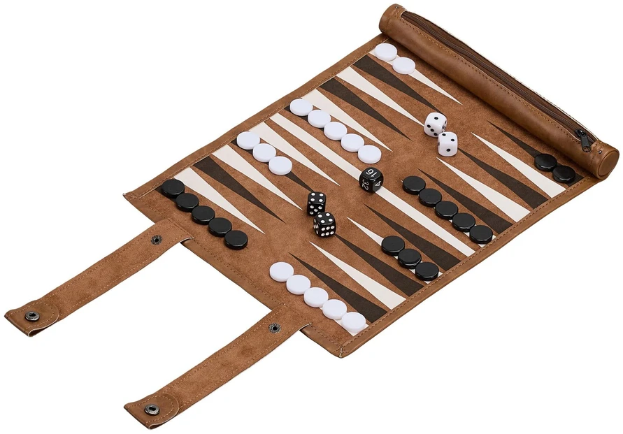 Relaxdays Kelioninis žaidimas Backgammon