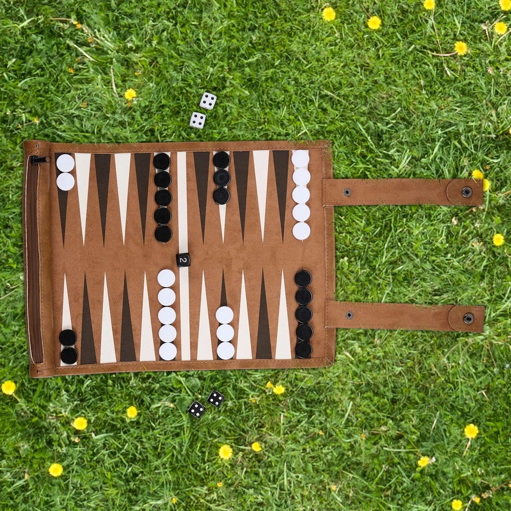 Relaxdays Kelioninis žaidimas Backgammon