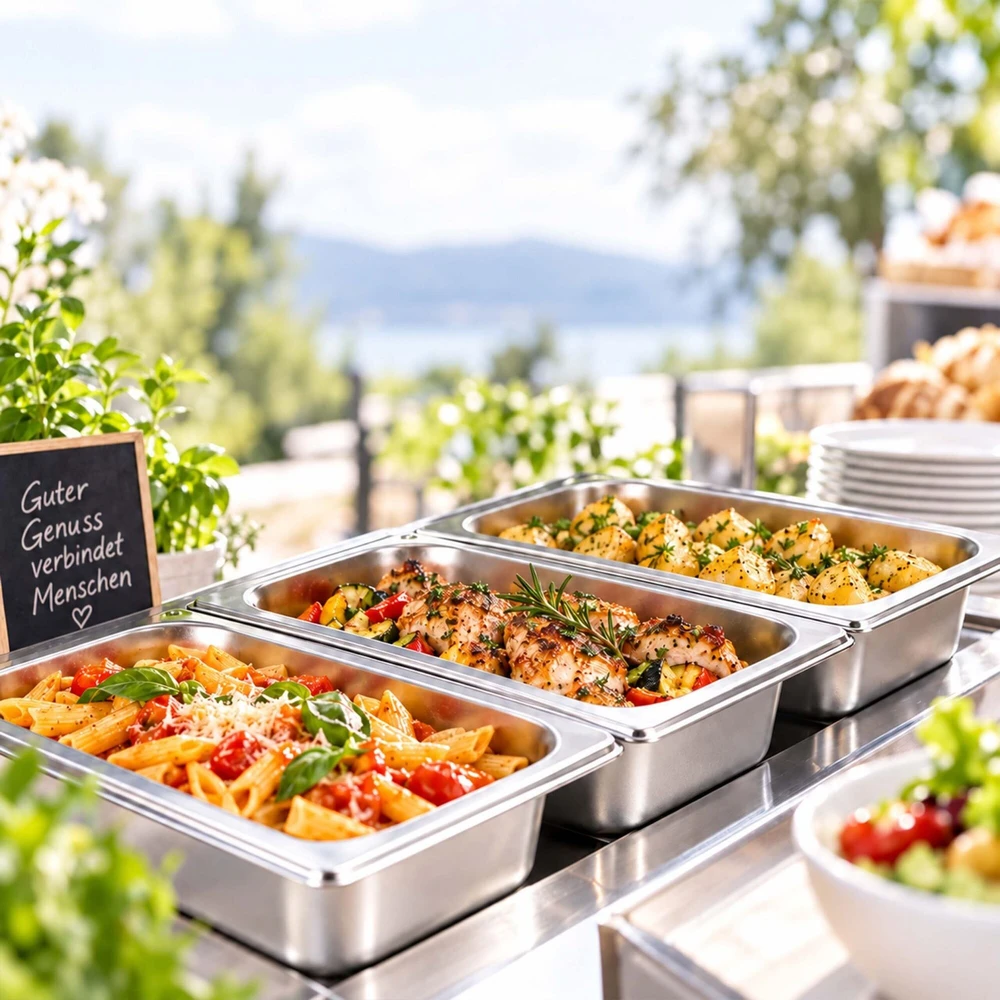 Relaxdays Nerūdijančiojo plieno GN 1/4 gastronormų indų rinkinys su dangčiais