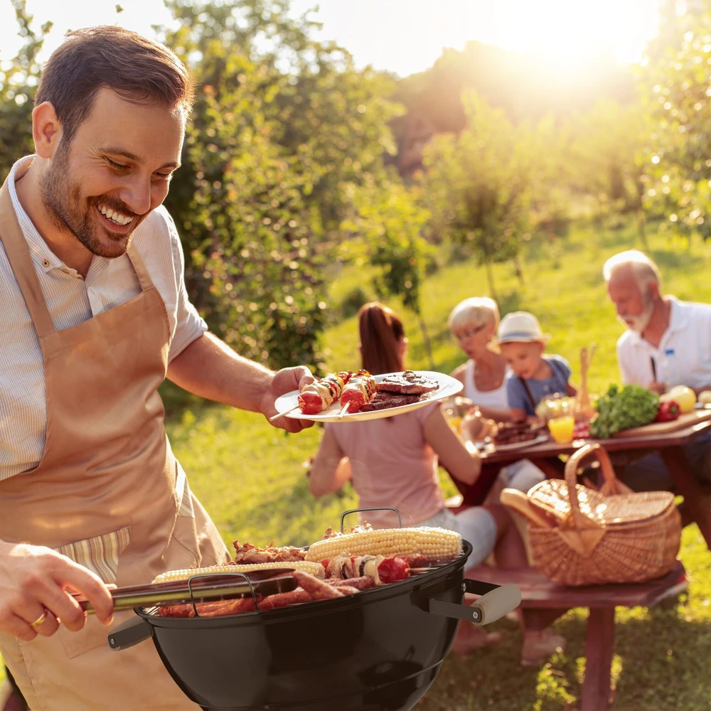 Relaxdays Nešiojama kepsninė „Virdulys“ tipo BBQ grilis