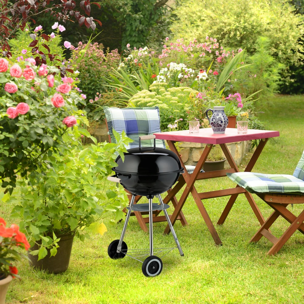 Relaxdays Nešiojama kepsninė „Virdulys“ tipo BBQ grilis