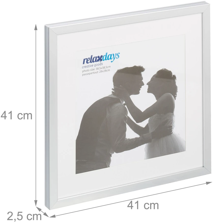 Nuotraukų rėmelis Relaxdays 2 nuotraukų rėmelių rinkinys 38.5 x 38.5 cm