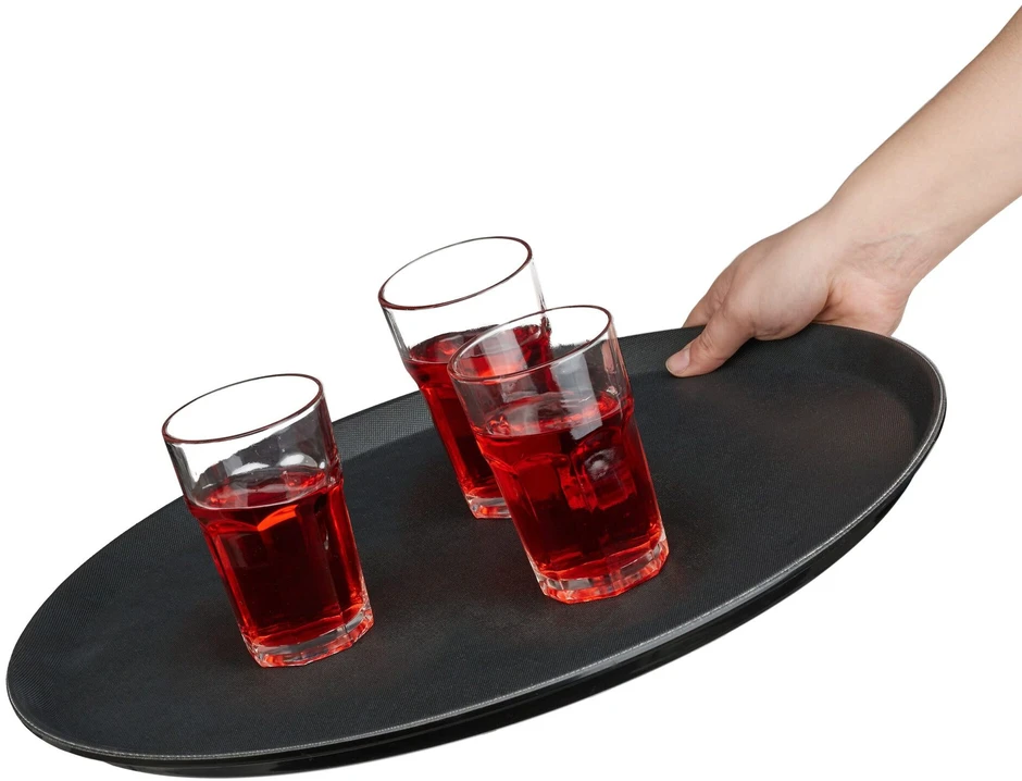 Relaxdays 2 apvalių gastro padėklų rinkinys Ø45cm