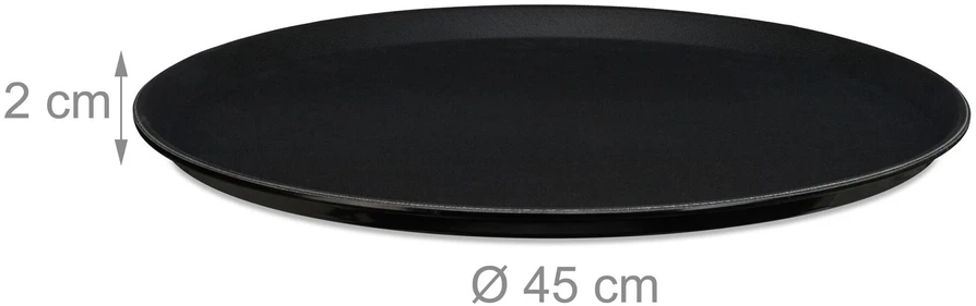 Relaxdays 2 apvalių gastro padėklų rinkinys Ø45cm