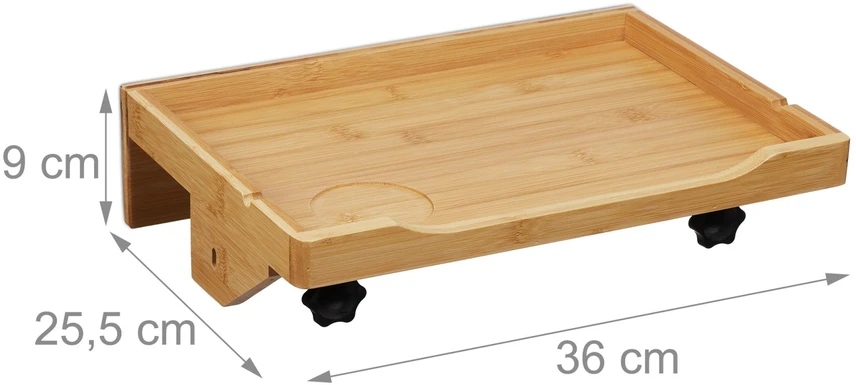 Relaxdays Pakabinamas naktinis staliukas iš bambuko