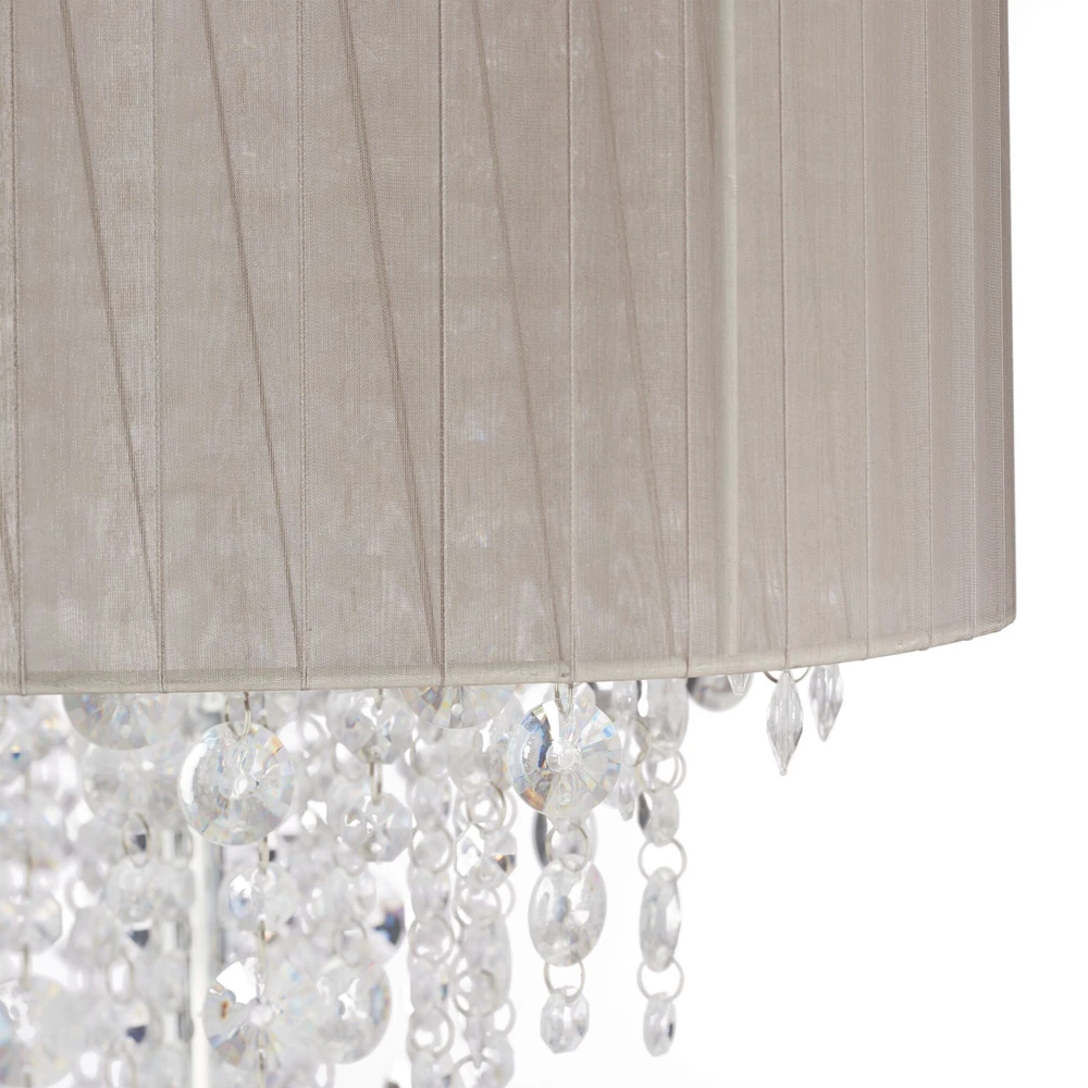 Relaxdays Pakabinamas šviestuvas Organza Crystal