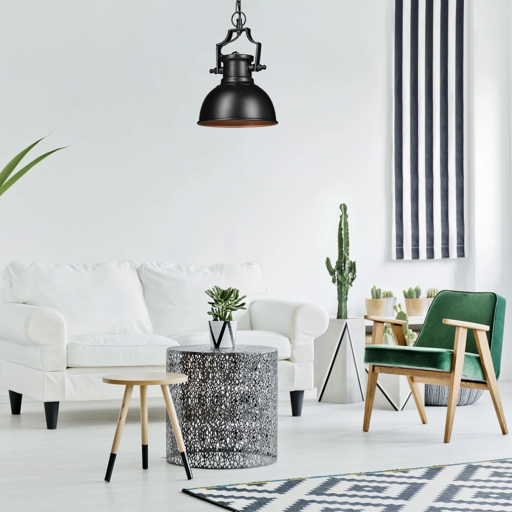 Relaxdays Industrinio stiliaus pakabinamas šviestuvas