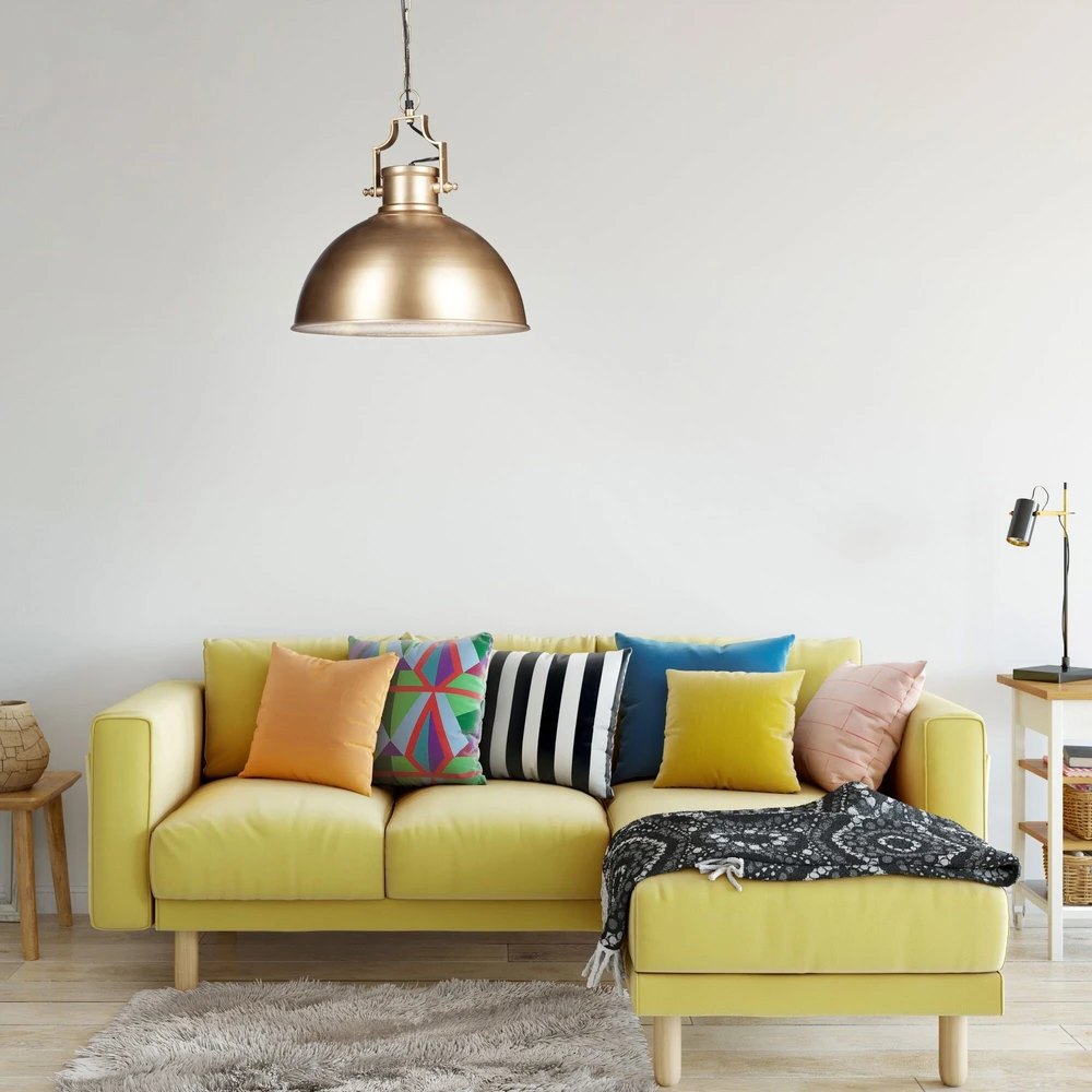 Relaxdays Didelis industrinio stiliaus pakabinamas šviestuvas