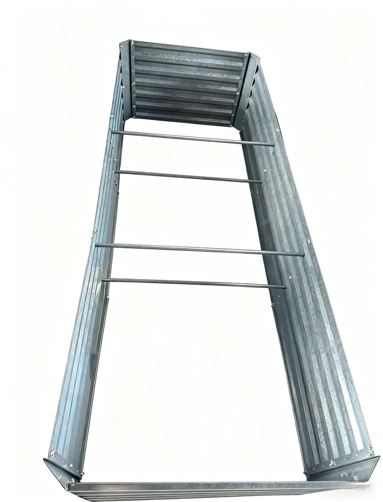 Relaxdays Metalinis pakeltas lysvės rėmas 57 x 240 x 90cm