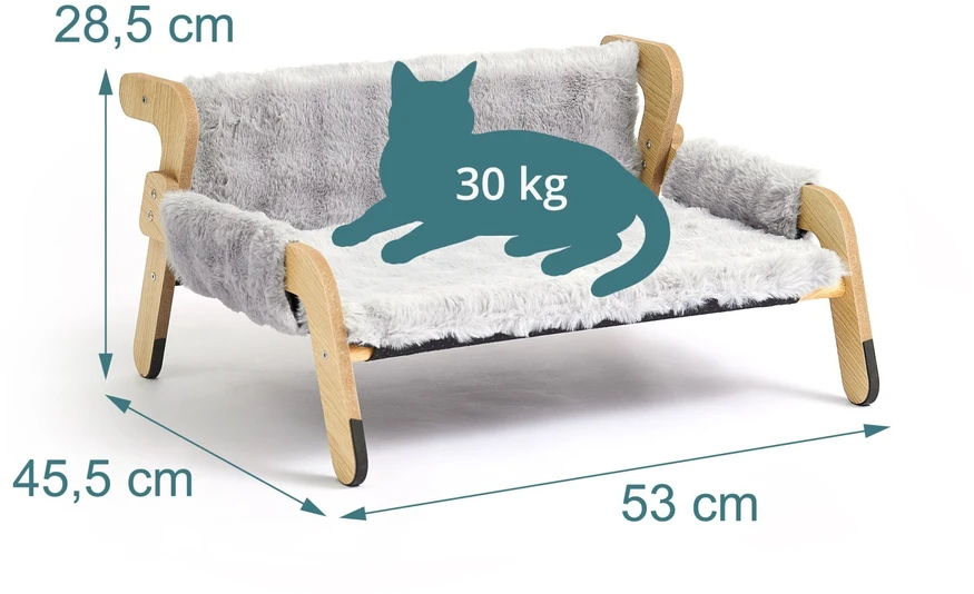 Relaxdays Pakelta minkšta katės lova
