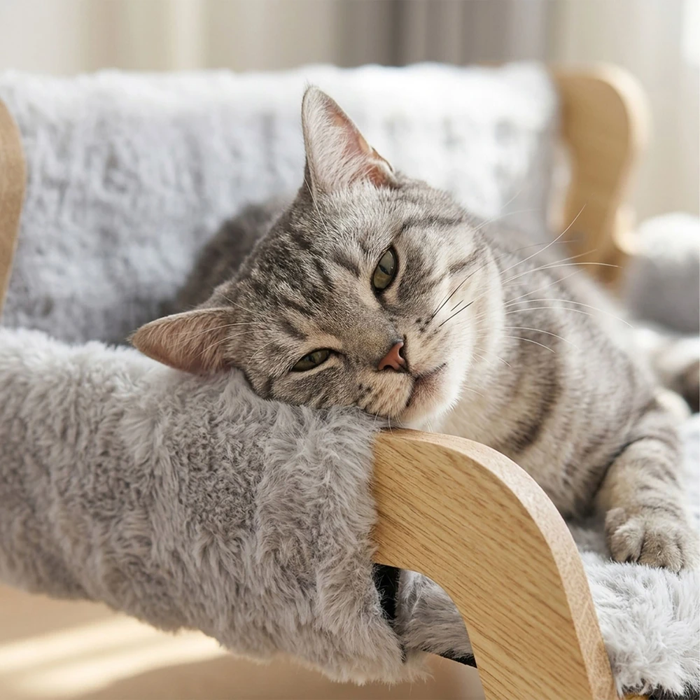 Relaxdays Pakelta minkšta katės lova