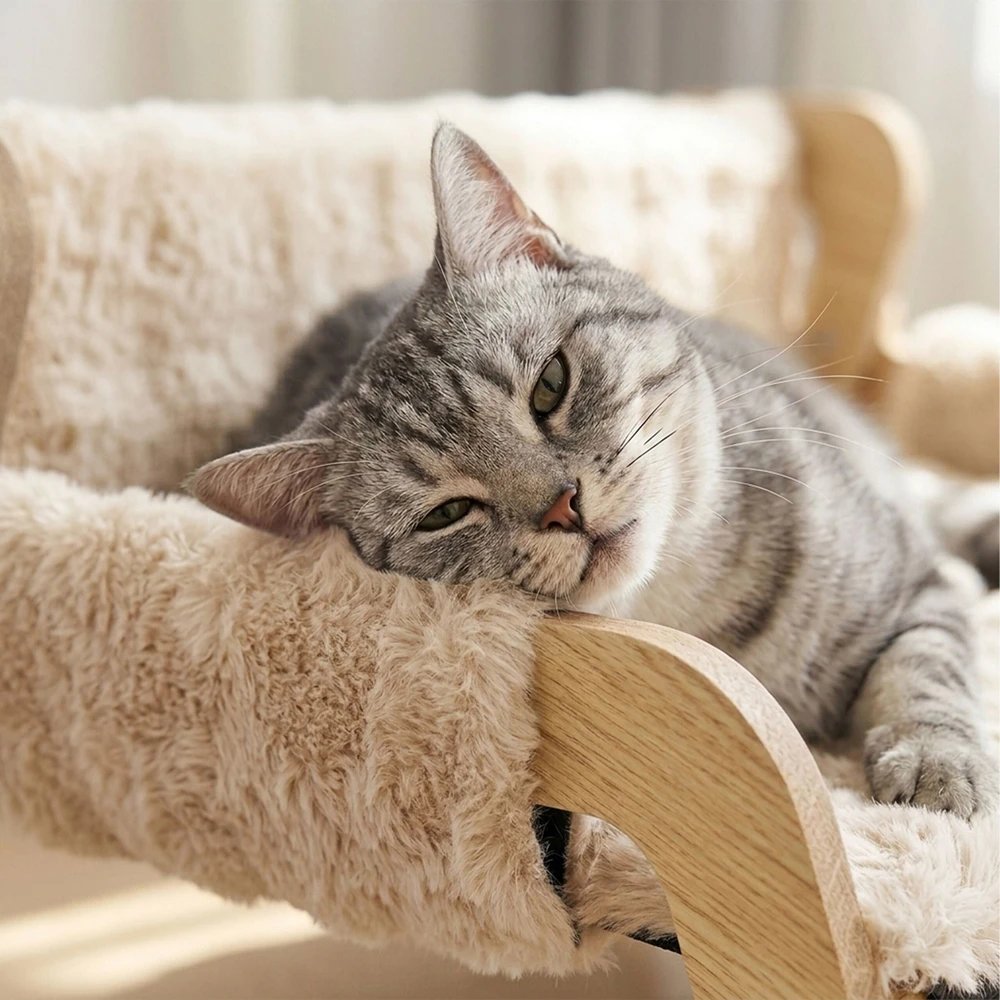 Relaxdays Pakelta minkšta katės lova