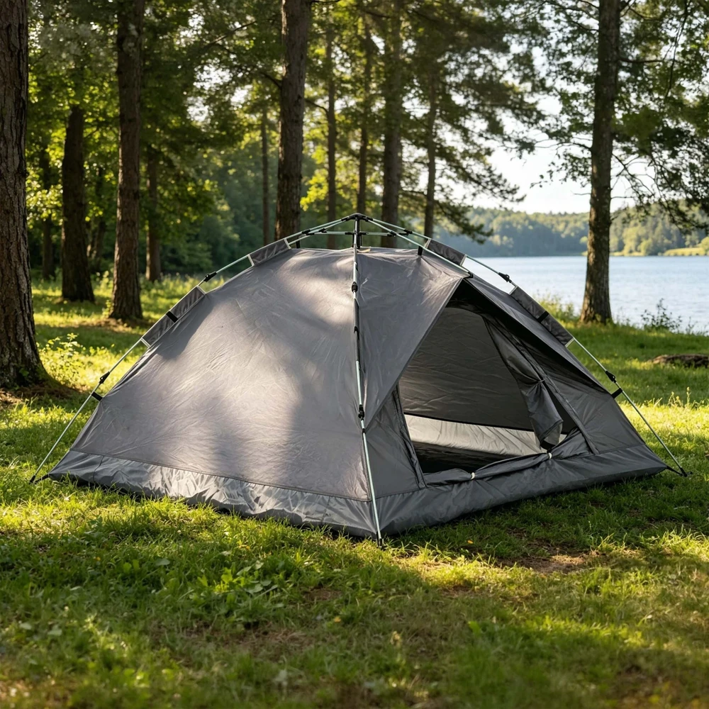 Relaxdays Palapinė stovyklavimui 3–4 asmenims, automatinė atsidaranti