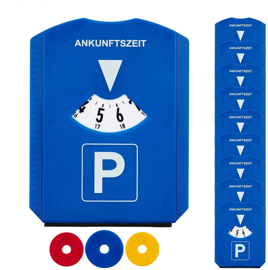 Relaxdays 10 automobilių parkavimo diskų rinkinys su ledo grandikliu