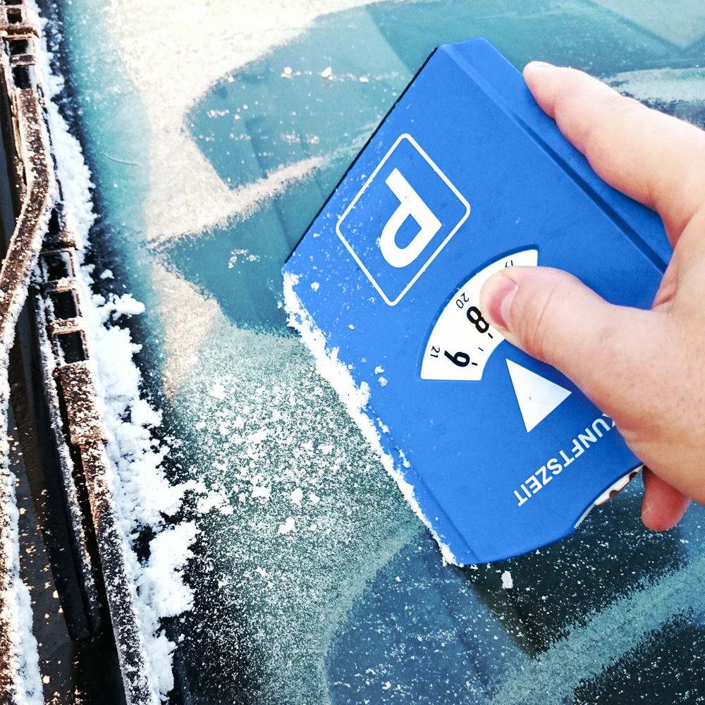 Relaxdays 10 automobilių parkavimo diskų rinkinys su ledo grandikliu