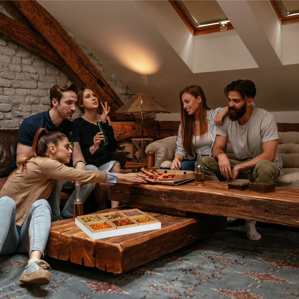 Relaxdays Balta užkandžių serviravimo lėkštė