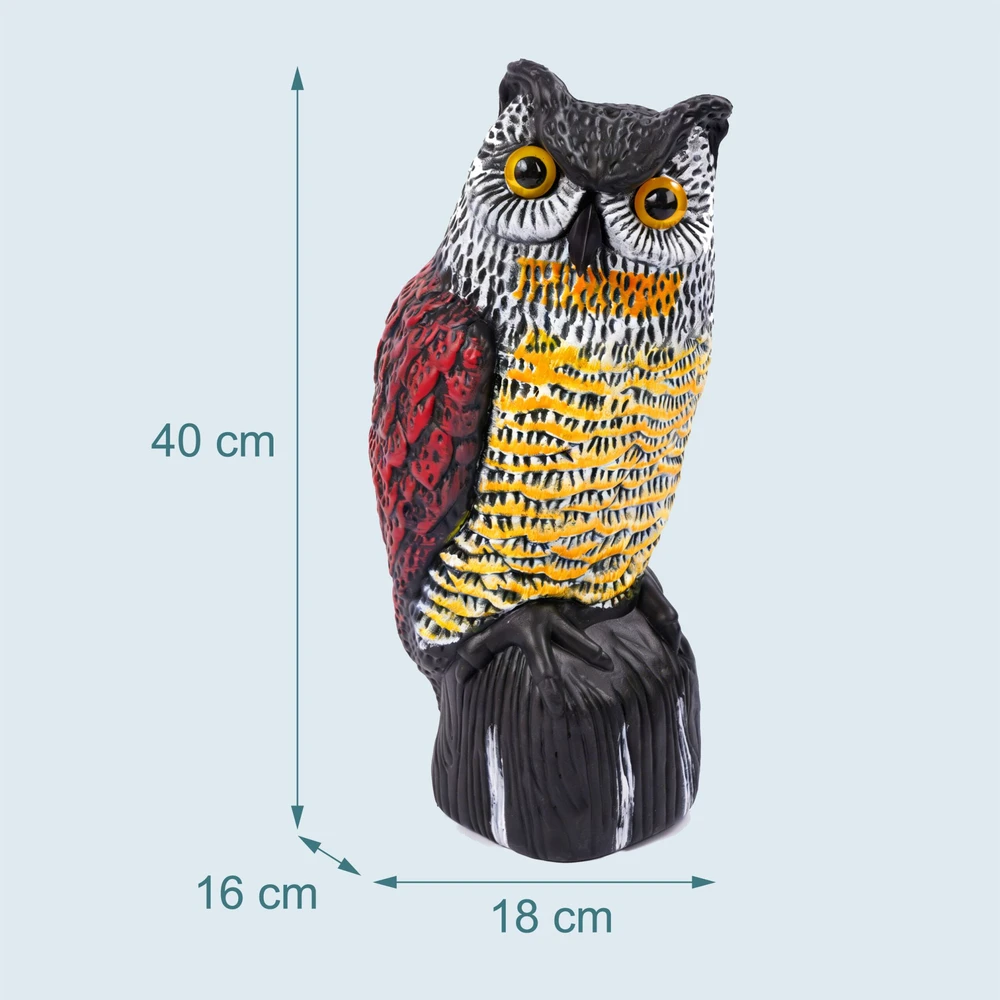 Relaxdays Paukščių baidymo pelėda 40 cm