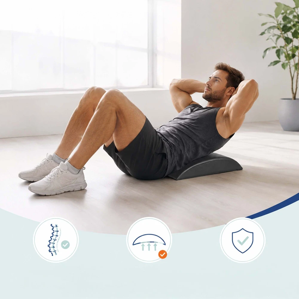Relaxdays Pilvo raumenų treniruočių pagalvėlė, PVC