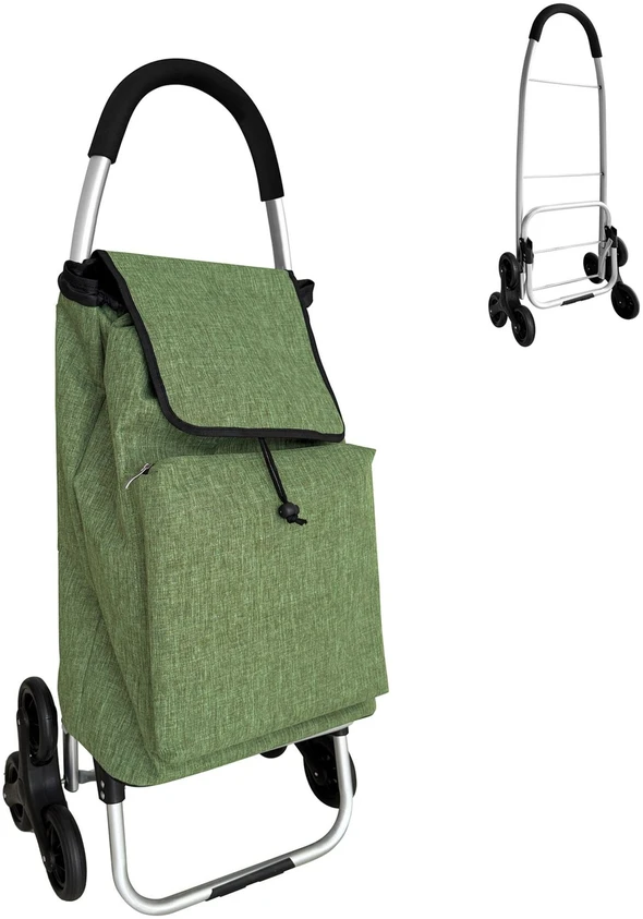 Relaxdays Pirkinių vežimėlis laiptams 45 l