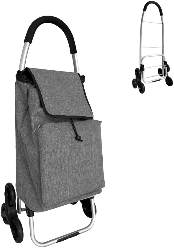 Relaxdays Pirkinių vežimėlis laiptams 45 l
