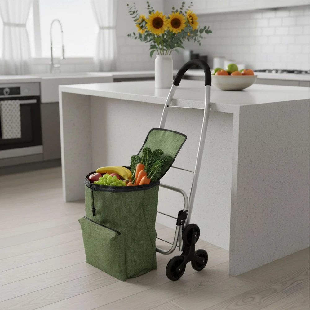 Relaxdays Pirkinių vežimėlis laiptams 45 l
