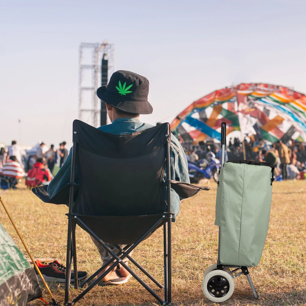 Relaxdays Sulankstomas pirkinių vežimėlis
