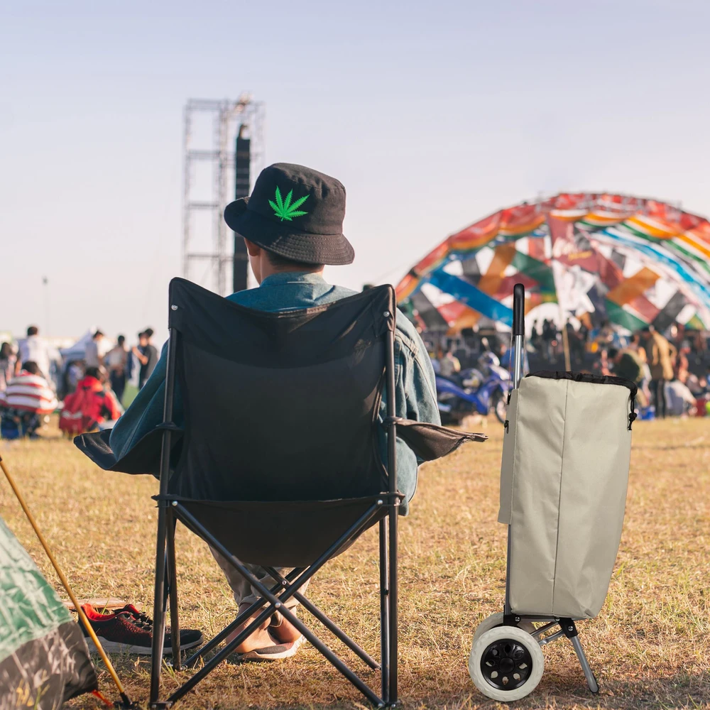 Relaxdays Sulankstomas pirkinių vežimėlis