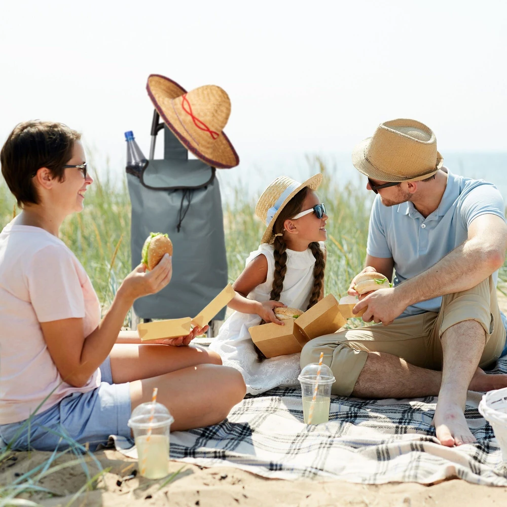 Relaxdays Sulankstomas pirkinių vežimėlis