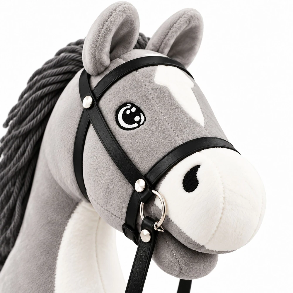Relaxdays Pliušinis jojimo arkliukas (hobby horsing)