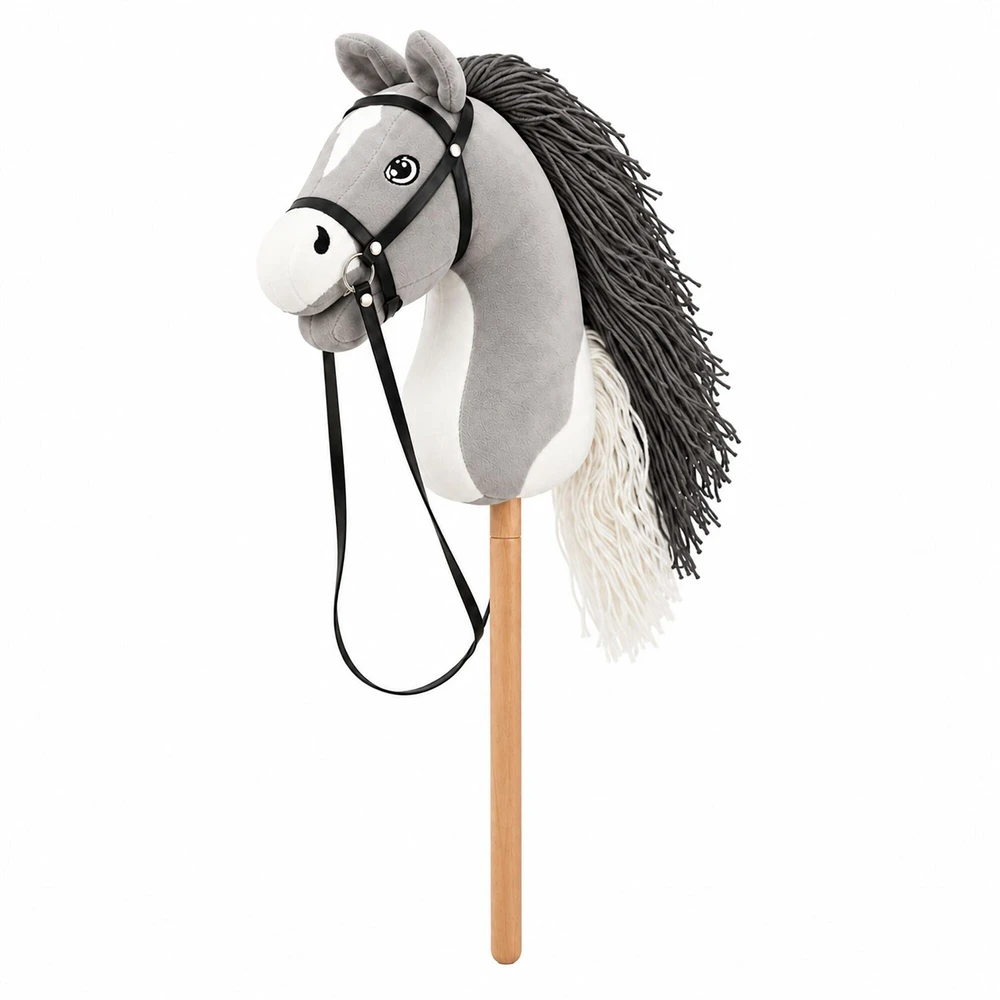 Relaxdays Pliušinis jojimo arkliukas (hobby horsing)