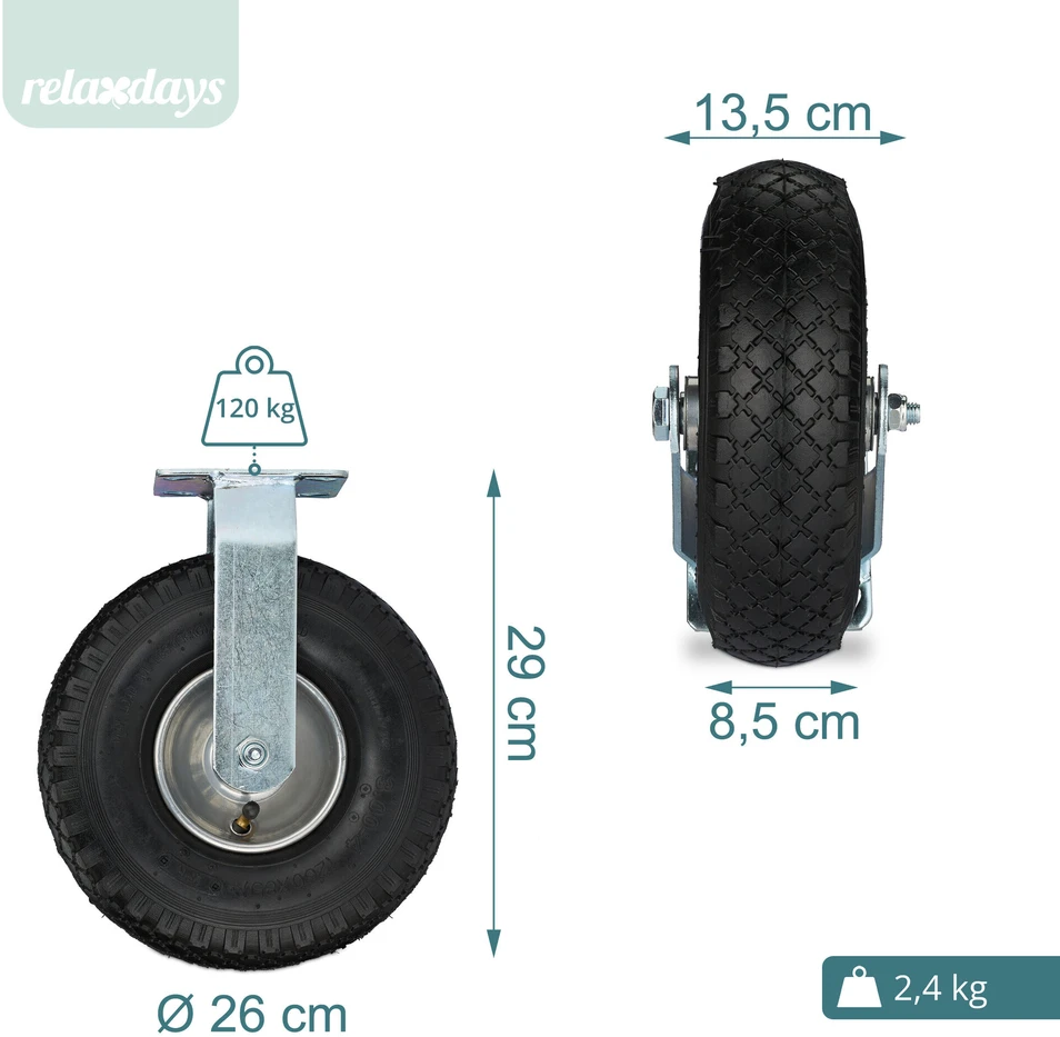 Relaxdays Pneumatinis ratas 3.00-4