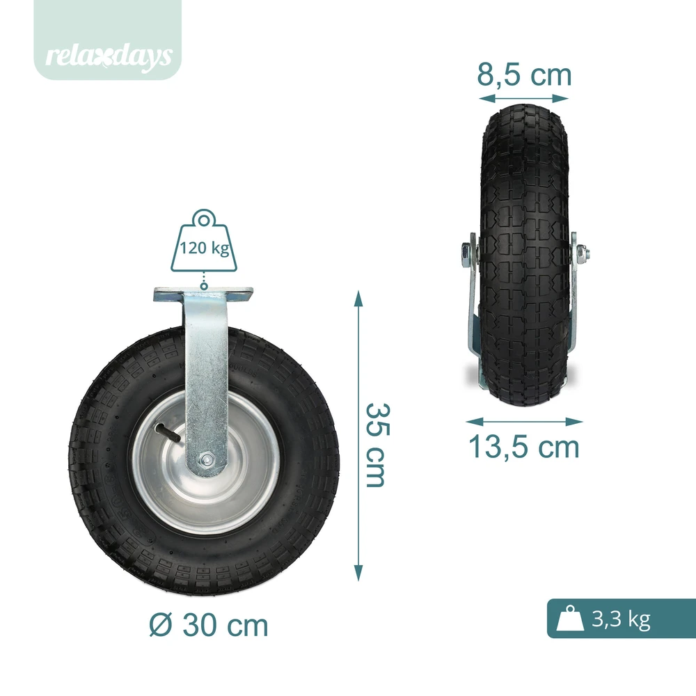 Relaxdays Pneumatinis ratas 3.50-6