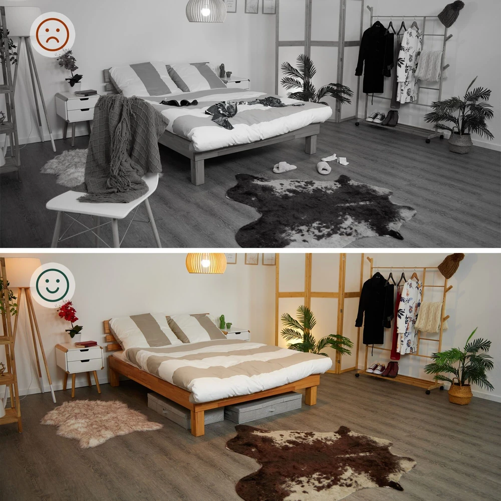 Relaxdays 2 lovos dėžių su dangčiu rinkinys