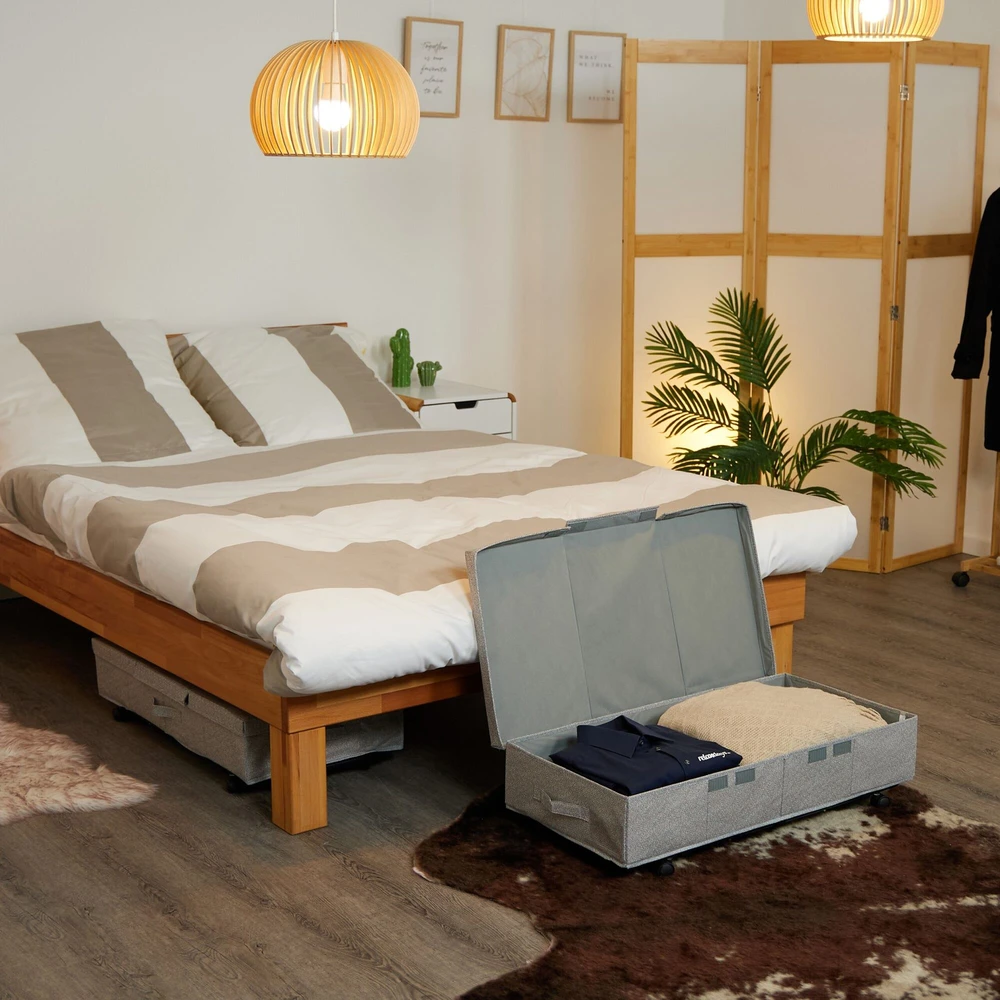Relaxdays 2 laikymo dėžių po lova rinkinys