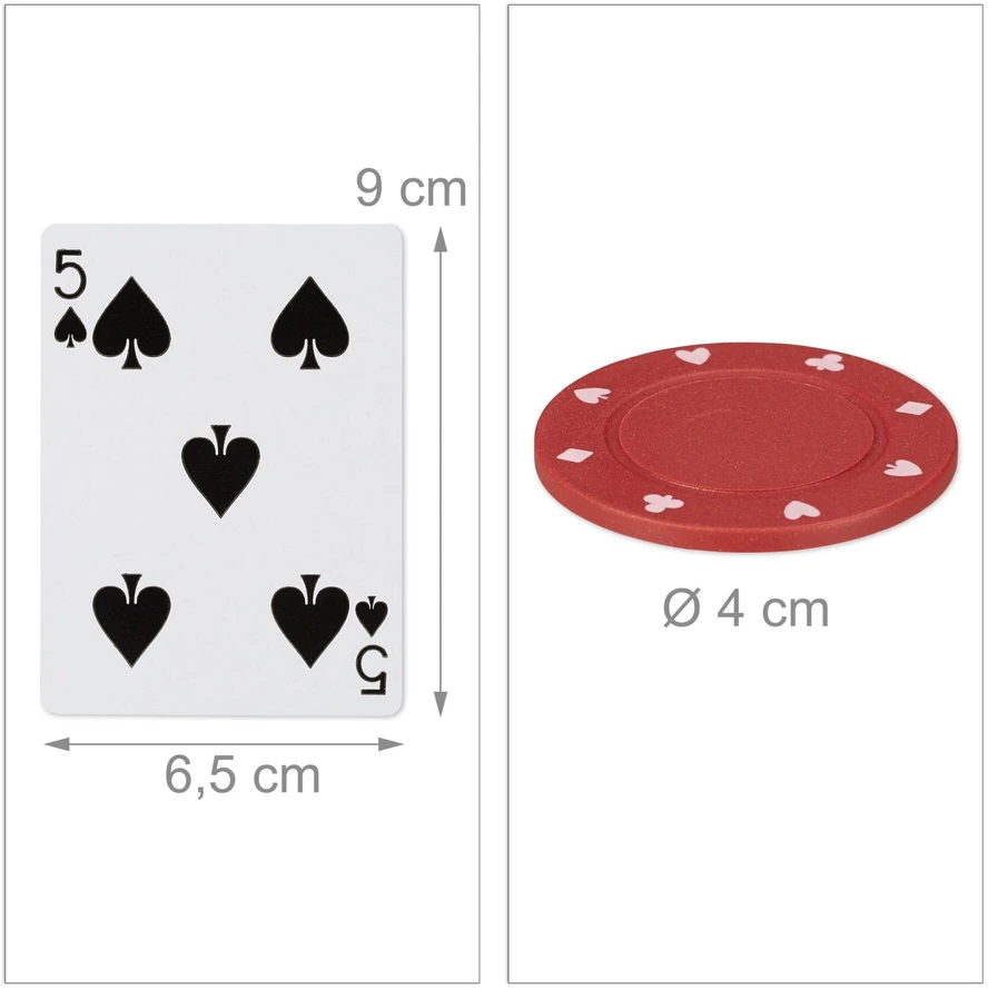 Relaxdays Didelis pokerio rinkinys