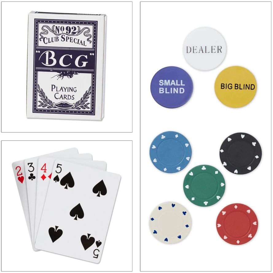 Relaxdays Didelis pokerio rinkinys
