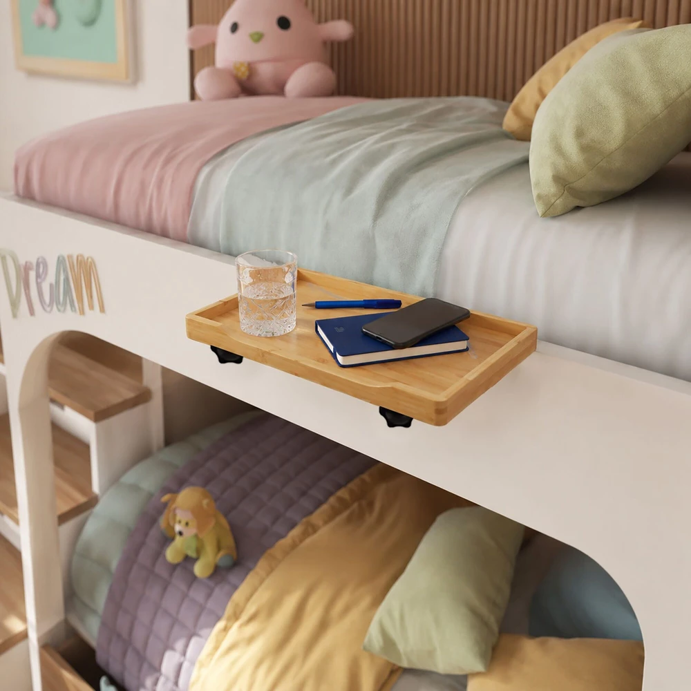 Relaxdays Prisegama bambukinė naktinė lentyna