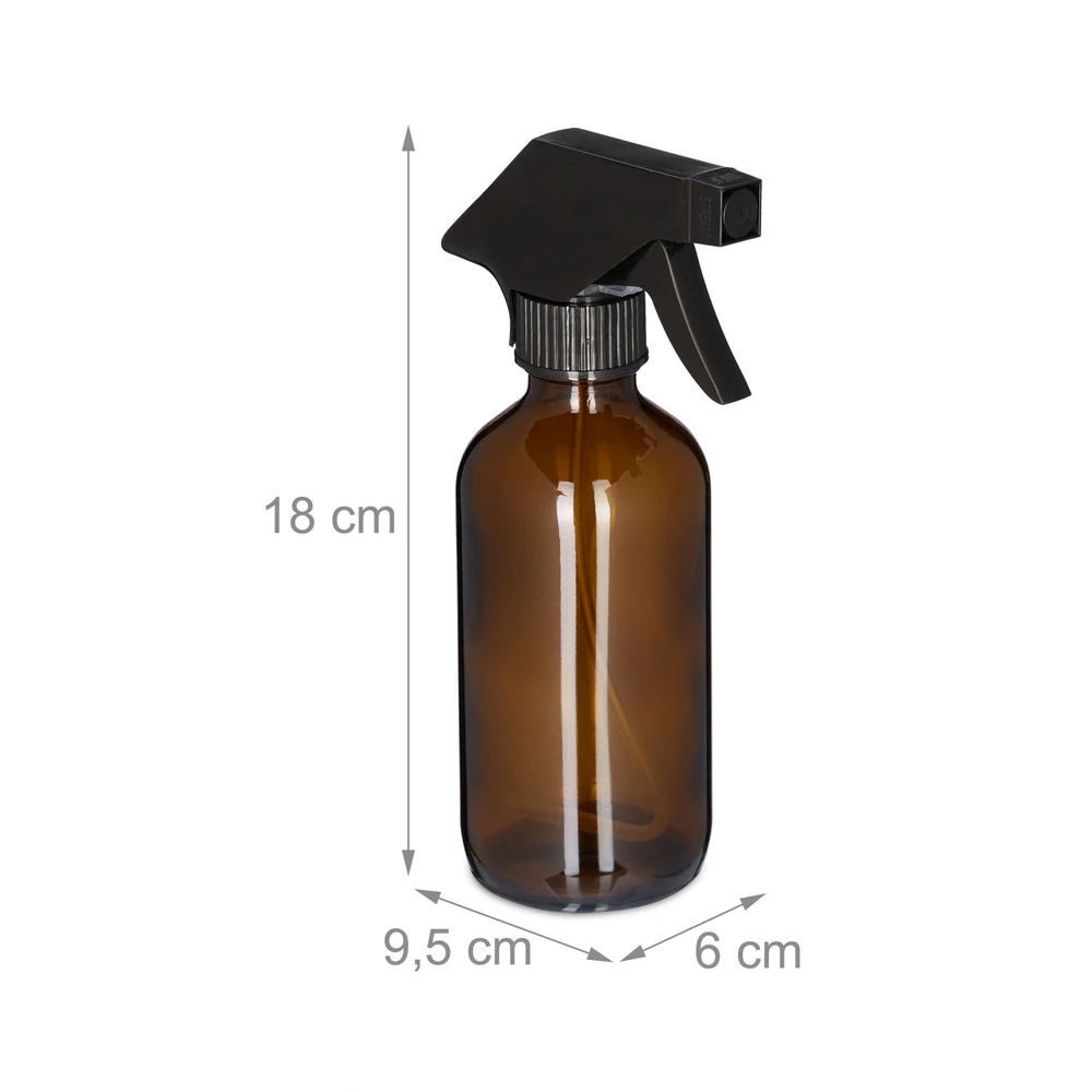 Relaxdays 2 rudų stiklinių purškiklių rinkinys 230ml