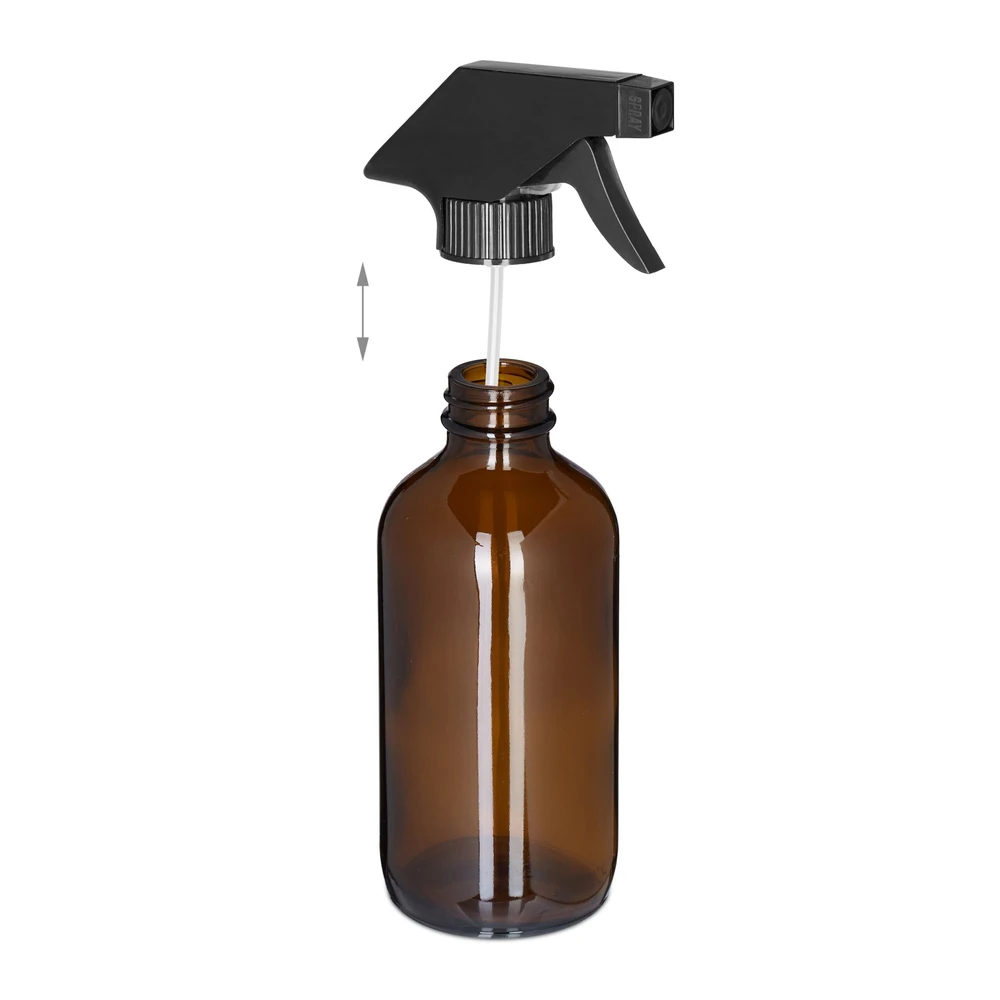 Relaxdays 2 rudų stiklinių purškiklių rinkinys 230ml
