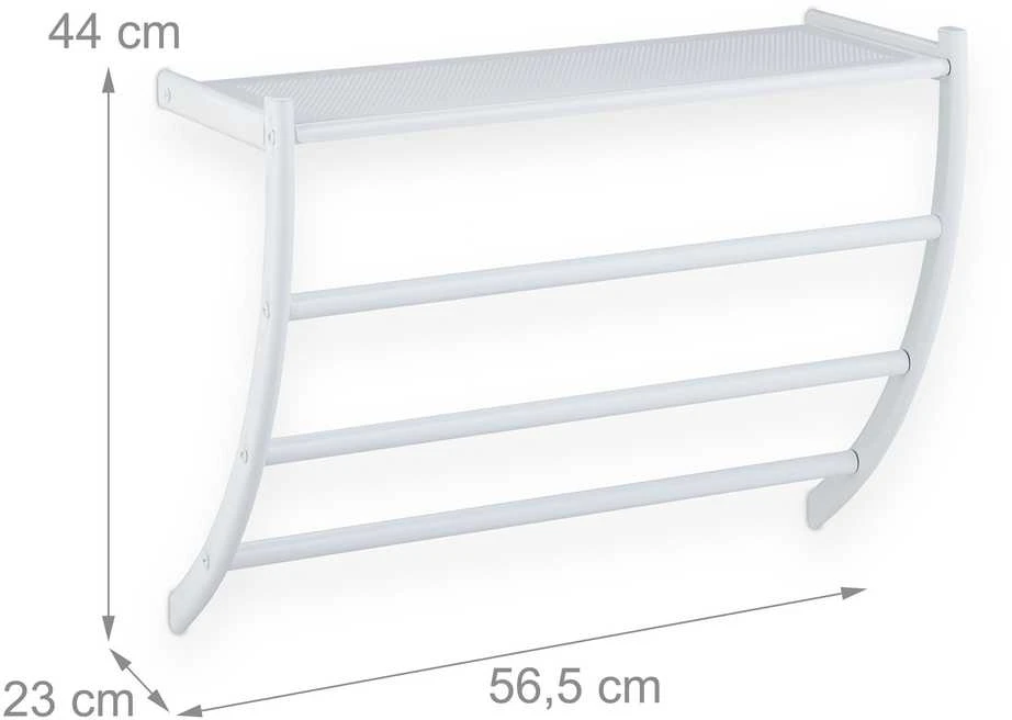 Relaxdays Baltas sieninis rankšluosčių laikiklis