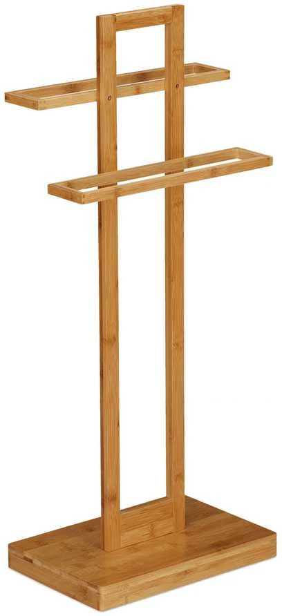 Relaxdays Pastatomas bambukinis rankšluosčių stovas