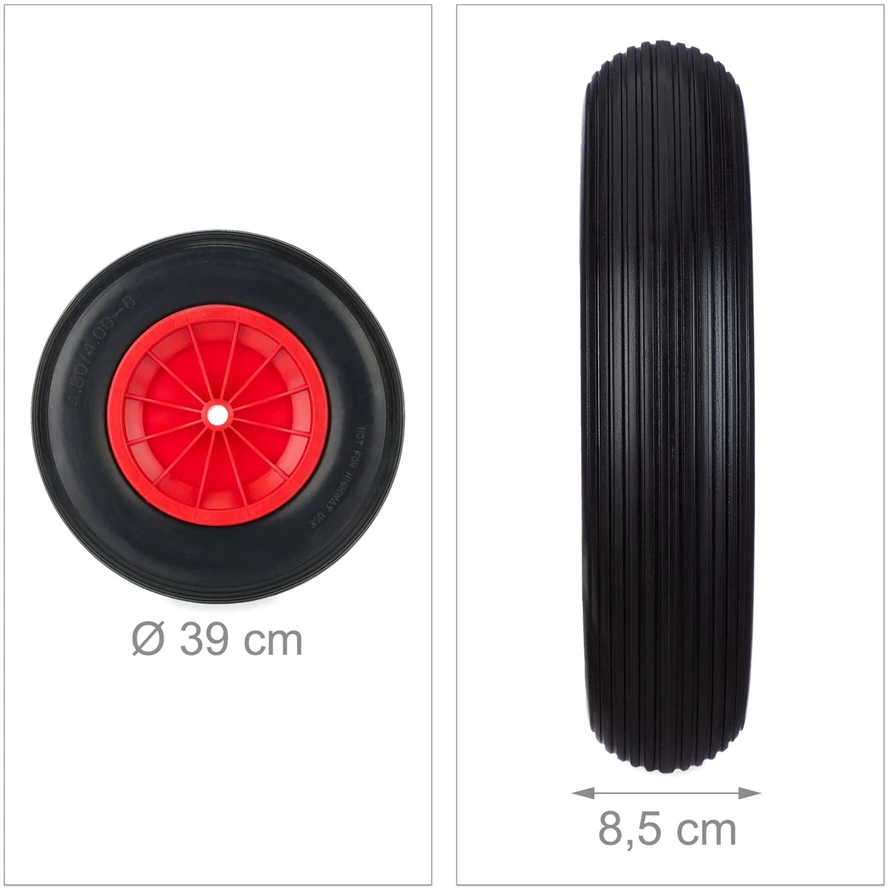 Relaxdays PU karučio ratas 4.80/4.00-8