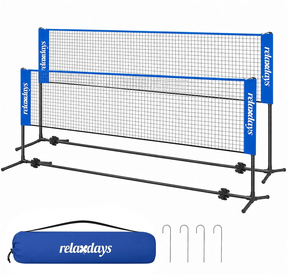 Relaxdays Reguliuojamas badmintono tinklas