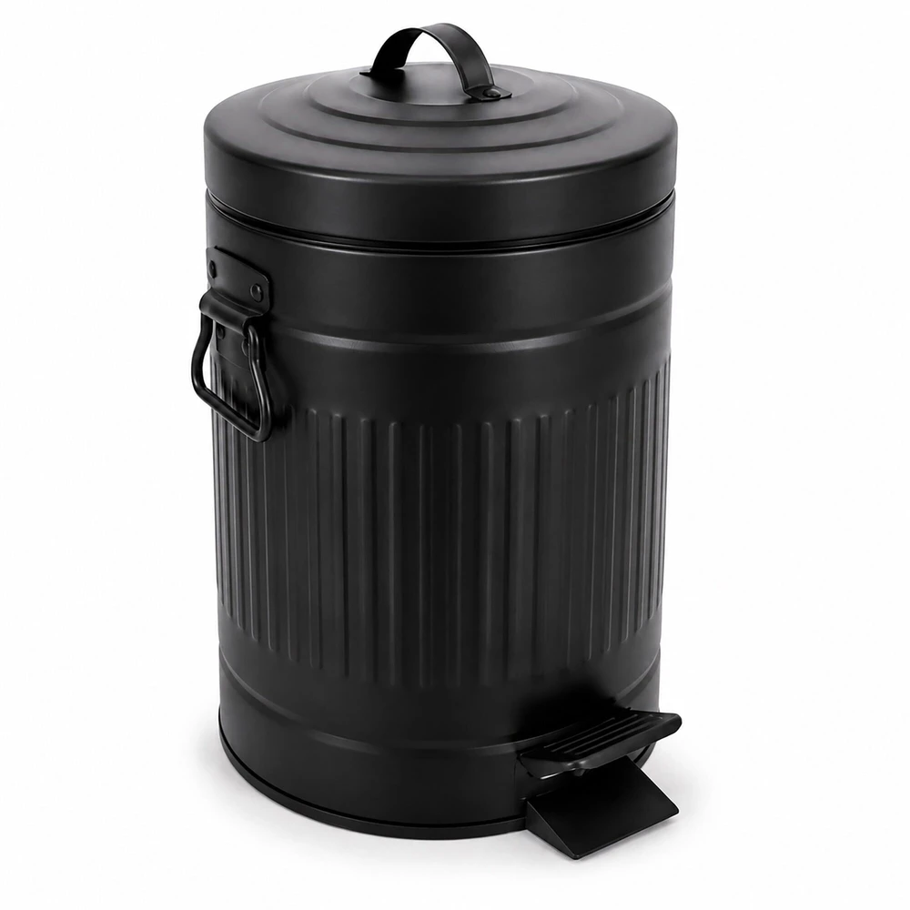 Relaxdays Retro stiliaus vonios kambario šiukšliadėžė su pedalu, 5 l