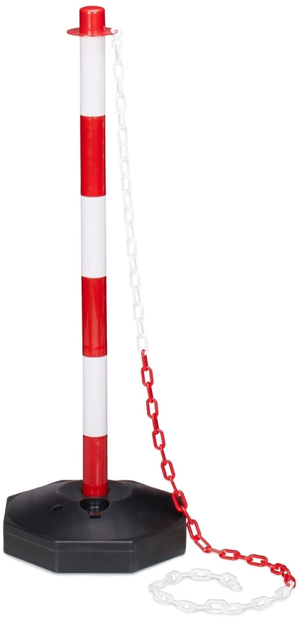 Relaxdays Plastikinis stulpelis su grandine