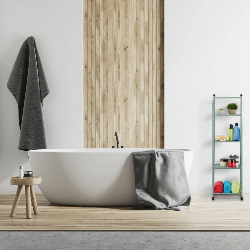 Relaxdays Siaura 4 lygių lentyna daiktams laikyti