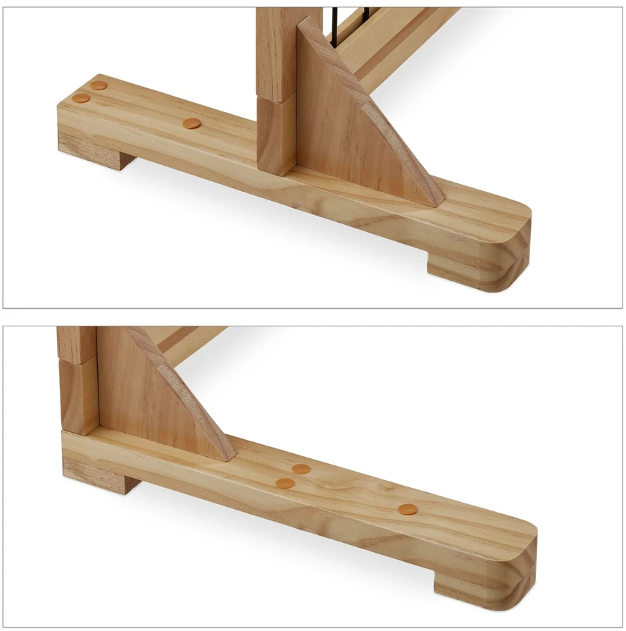 Relaxdays Natūraliai rudos spalvos saugos varteliai 56 cm